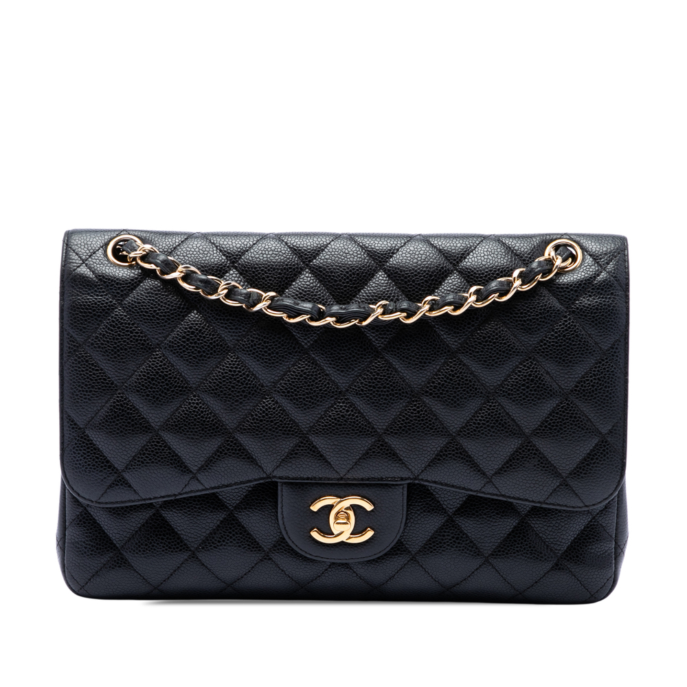 Pre-Loved Chanel Jumbo Classic Caviar Double Flap